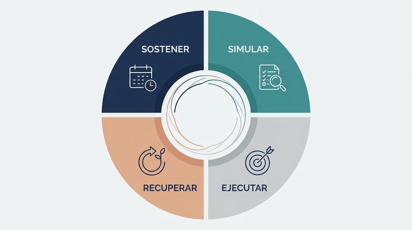 Aspirante realizando una prueba física de oposición ante evaluadores