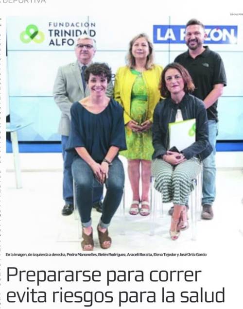Mesa redonda de La Razón sobre preparación saludable para correr, con José Ortiz Gordo y otros especialistas, 2018